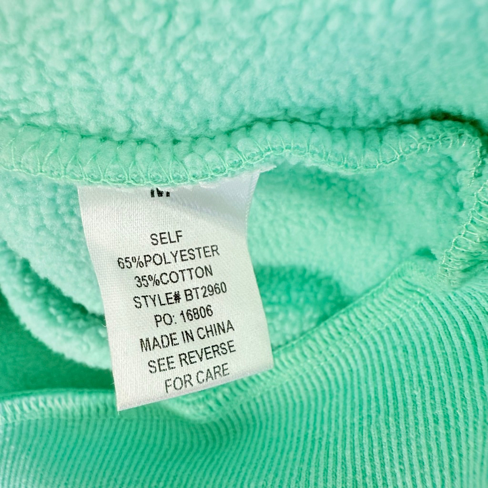 BaeVely Men’s Mint Green Graphic Collared Sweatshirt Size Medium - Picture 7 of 7